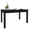 vidaXL Table de jardin noir 82,5x50,5x45 cm bois massif de pin