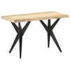 vidaXL Table &agrave; manger 120x60x76 cm Bois de manguier massif