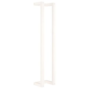 vidaXL Porte-serviette Blanc 23x18x110 cm Bois de pin massif