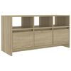 vidaXL Meuble TV Ch&ecirc;ne sonoma 102x37,5x52,5 cm Bois d'ing&eacute;nierie