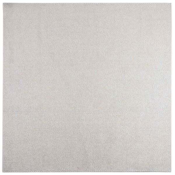 vidaXL Tapis de surface Carr&eacute; LUGO Cr&egrave;me et gris 120 x 120 cm