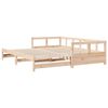 vidaXL Lit de jour sans matelas 80x200 cm bois de pin massif