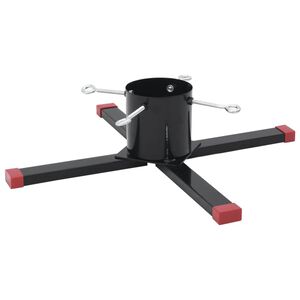 vidaXL Support de sapin de No&euml;l noir 61x61x15,5 cm