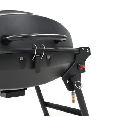 vidaXL Barbecue à gaz portatif avec zone de cuisson Noir