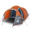 vidaXL Tente de camping tunnel 2 personnes orange imperm&eacute;able