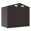 vidaXL Abri de jardin Marron 205x129x183 cm Acier galvanis&eacute;