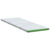 vidaXL Surmatelas Blanc et vert 80 x 200 cm Tissu Jacquard