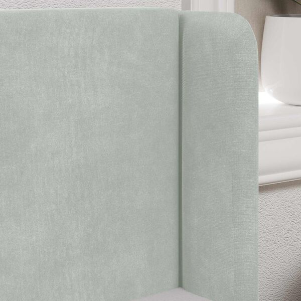 vidaXL Oreille de t&ecirc;te de lit Gris clair 40,5 x 40,5 x 4 cm Velours