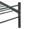 vidaXL Cadre de lit sans matelas gris m&eacute;tal 120x200 cm