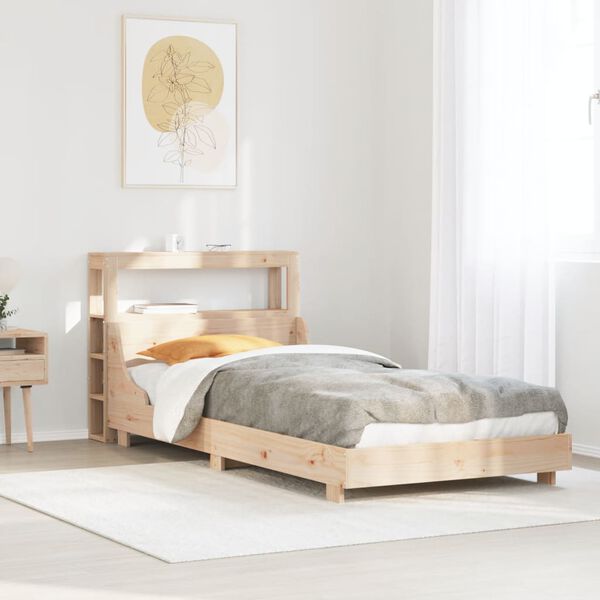 vidaXL Cadre de lit sans matelas 90x190 cm bois de pin massif