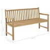 vidaXL Banc de jardin 150 cm Teck