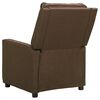 vidaXL Fauteuil de massage Marron Tissu