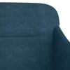vidaXL Banc Bleu 110x76x80 cm Velours