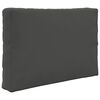 vidaXL Coussin de canap&eacute; d'ext&eacute;rieur 2 pcs Anthracite Polyester