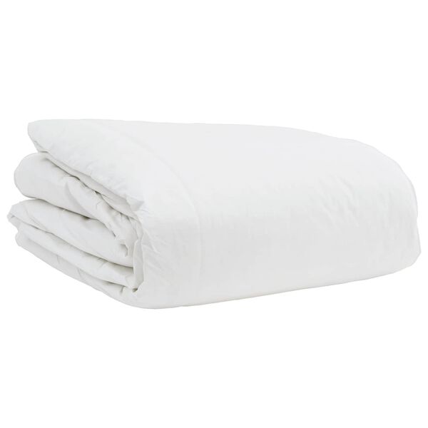 vidaXL Ensemble de Duvet avec oreiller 3 pcs Blanc Plume de canard