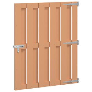 vidaXL Porte de Jardin 100 x 112 cm WPC et Aluminium Marron