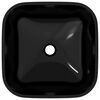 vidaXL Lavabo Verre 42x42x14 cm Noir