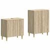 vidaXL Ensemble de 2 meubles de salle de bain DELFT Ch&ecirc;ne Sonoma
