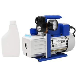 vidaXL Pompe &agrave; vide &agrave; une seule &eacute;tape avec manom&egrave;tre 71 L/min