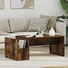 vidaXL Table basse Ch&ecirc;ne fum&eacute; 90 x 45 x 35 cm Bois d'ing&eacute;nierie