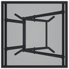 vidaXL Table de jardin pliable anthracite 50x50x72 cm maille d'acier