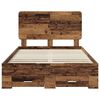 vidaXL Cadre de lit Bois ancien 120 x 190 cm Bois d'ing&eacute;nierie