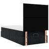 vidaXL Cadre de lit ottoman avec matelas noir 90x190 cm velours