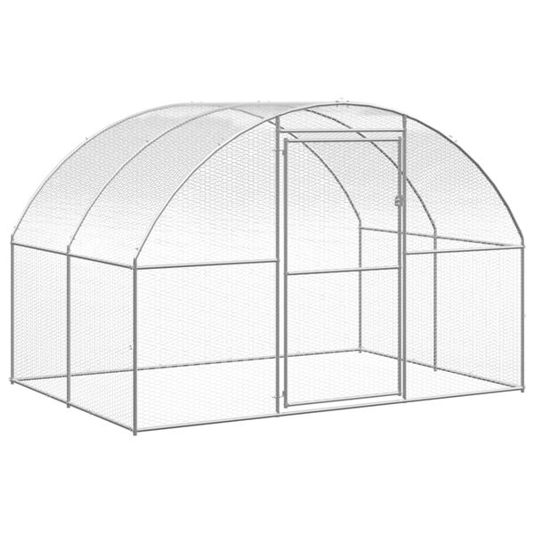 vidaXL Poulailler d'extérieur 3x24x2 m Acier galvanisé