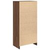 vidaXL Armoire tiroir ch&ecirc;ne marron 55,5x34x119,5 cm bois d'ing&eacute;nierie