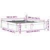 vidaXL Cadre de lit sans matelas cire marron 160x200cm bois pin massif