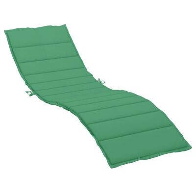 vidaXL Coussin de chaise longue Vert 200x70x3 cm Tissu