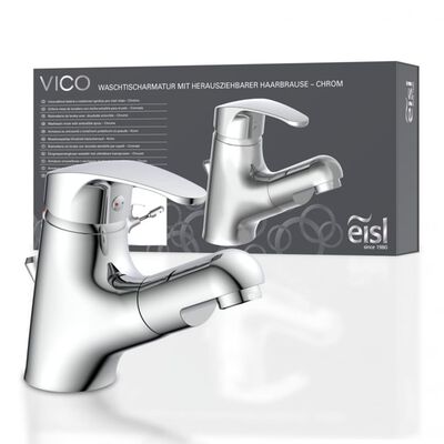 EISL Mitigeur de lavabo avec douchette extractible VICO chrome