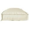 vidaXL Coussin Cr&egrave;me 110 x 40 x 8 cm Tissu Oxford