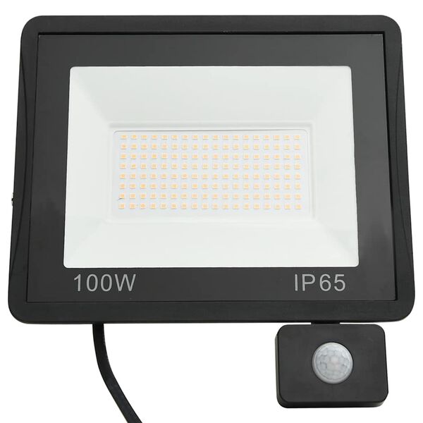 vidaXL Projecteur &agrave; LED avec capteur 100 W Blanc froid