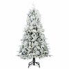 vidaXL Sapin de Noël Artificiel à Branches Articulées Blanc 150 cm