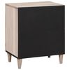 vidaXL Cabinet de chevet Beige 50 x 33 x 60 cm Bois d'acacia massif