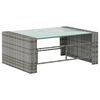 vidaXL Salon de jardin 8 pcs avec coussins R&eacute;sine tress&eacute;e Gris