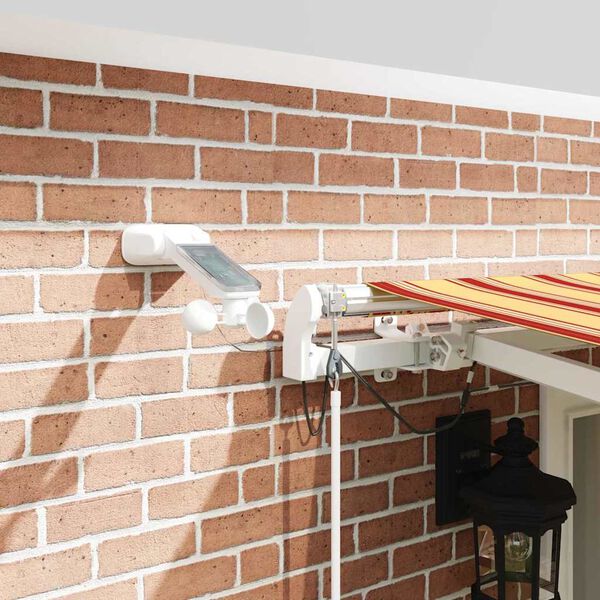 vidaXL Auvent R&eacute;tractable Jaune et Orange 500 &times; 300 cm