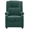 vidaXL Fauteuil inclinable vert fonc&eacute; velours