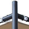 vidaXL Belv&eacute;d&egrave;re avec toit 4x4 m Beige