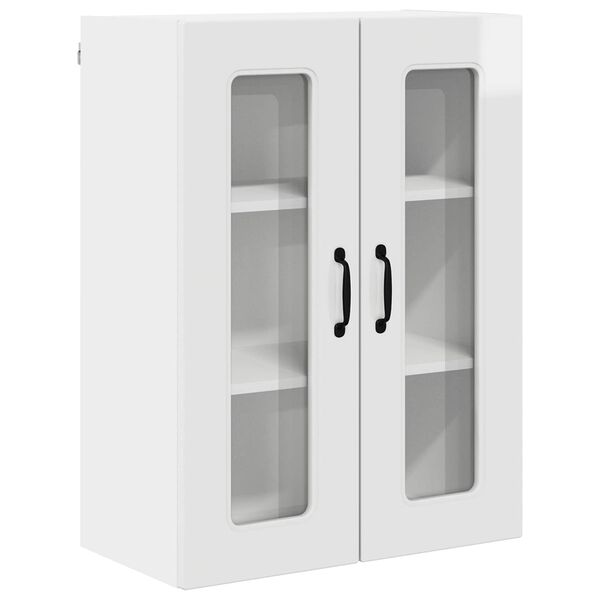 vidaXL Armoire de cuisine Kalmar Blanc brillant 60 x 31 x 80 cm