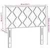 vidaXL T&ecirc;te de lit Noir 90 cm tissu