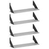vidaXL &Eacute;tag&egrave;res Murales 4 pc Sonoma gris 60 x 20 x 17 cm