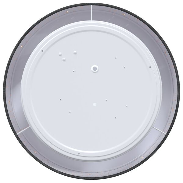 vidaXL Lampe de plafond Noir 30 x 13,5 cm tissu