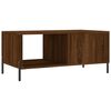 vidaXL Table basse ch&ecirc;ne marron 90x50x40 cm bois d'ing&eacute;nierie