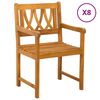 vidaXL Banc ext&eacute;rieur 8 pcs Naturel 56 x 55,5 x 90 cm