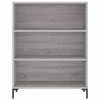 vidaXL Buffet haut Sonoma gris 69,5x34x180 cm Bois d'ingénierie