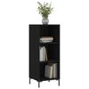vidaXL Buffet noir 34,5x32,5x90 cm bois d'ingénierie