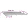 vidaXL Cadre de lit sans matelas gris 180x200 cm bois massif de pin