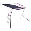 vidaXL Kit d'extension d'ombrage T-Top bleu marine 174x205x(115-194)cm